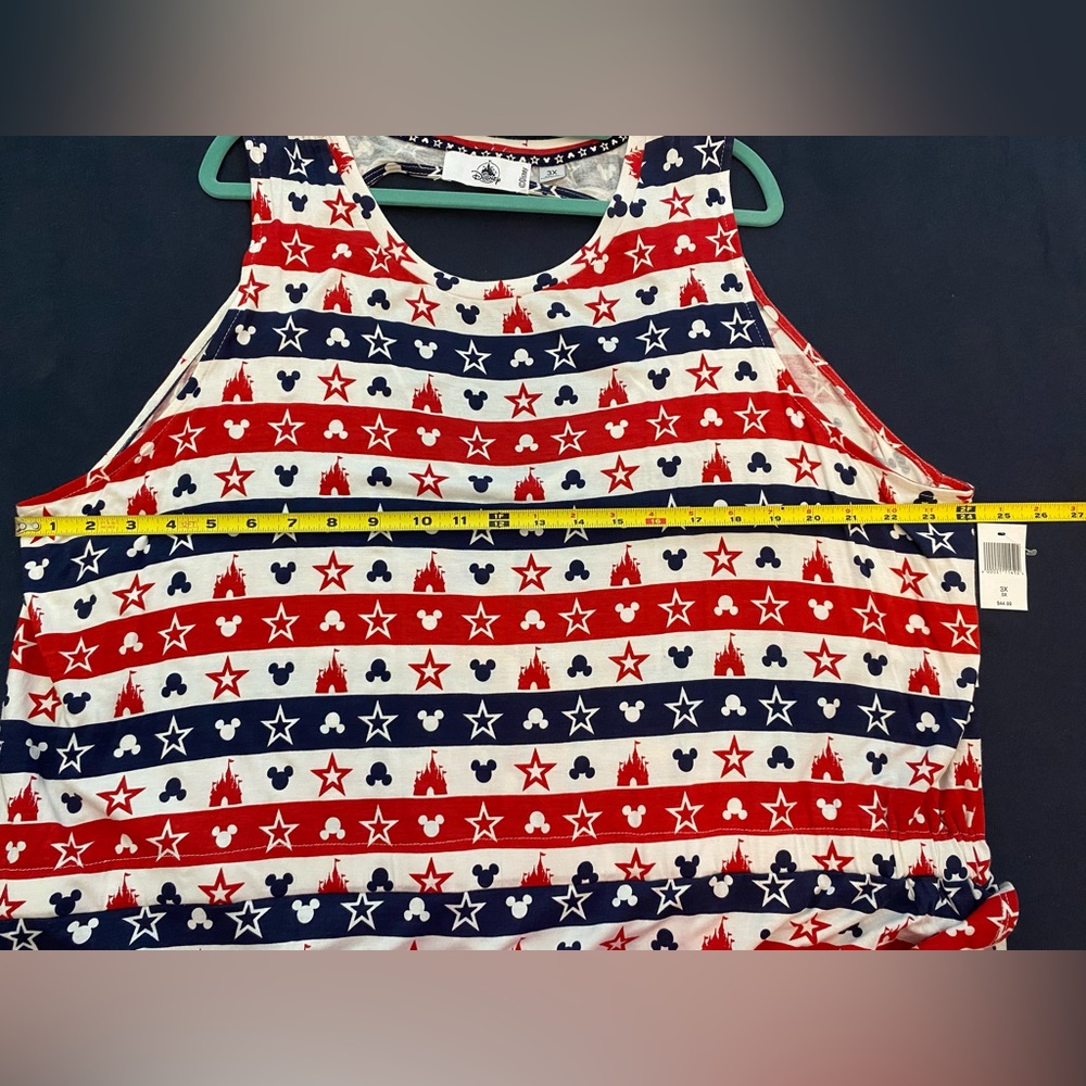 Disney Parks Americana Red, White, and Blue Sleeveless Dress Size 3X - Picture 8 of 10